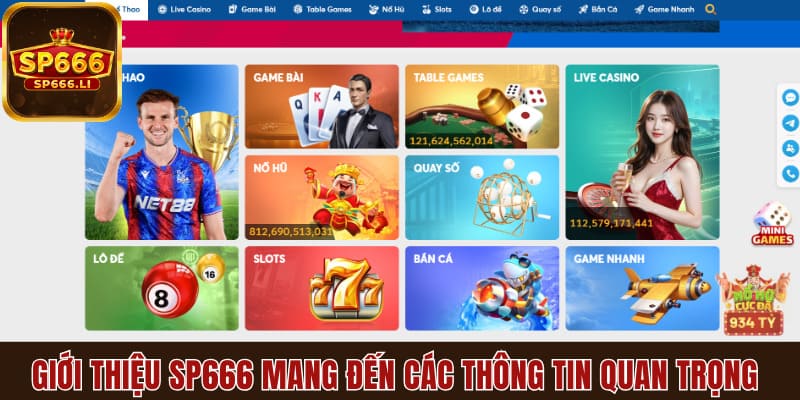 Giới thiệu SP666 mang đến các thông tin quan trọng